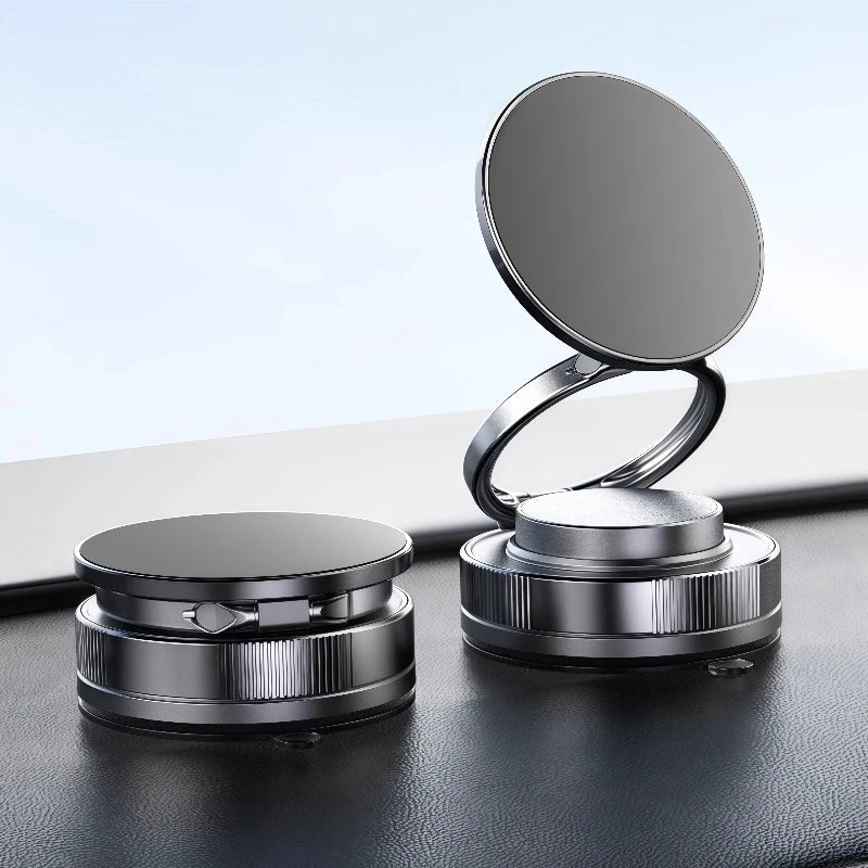 360° Adjustable Magnetic Car Mount with Strong Suction for GPS and Phone Support on Auto Dashboard