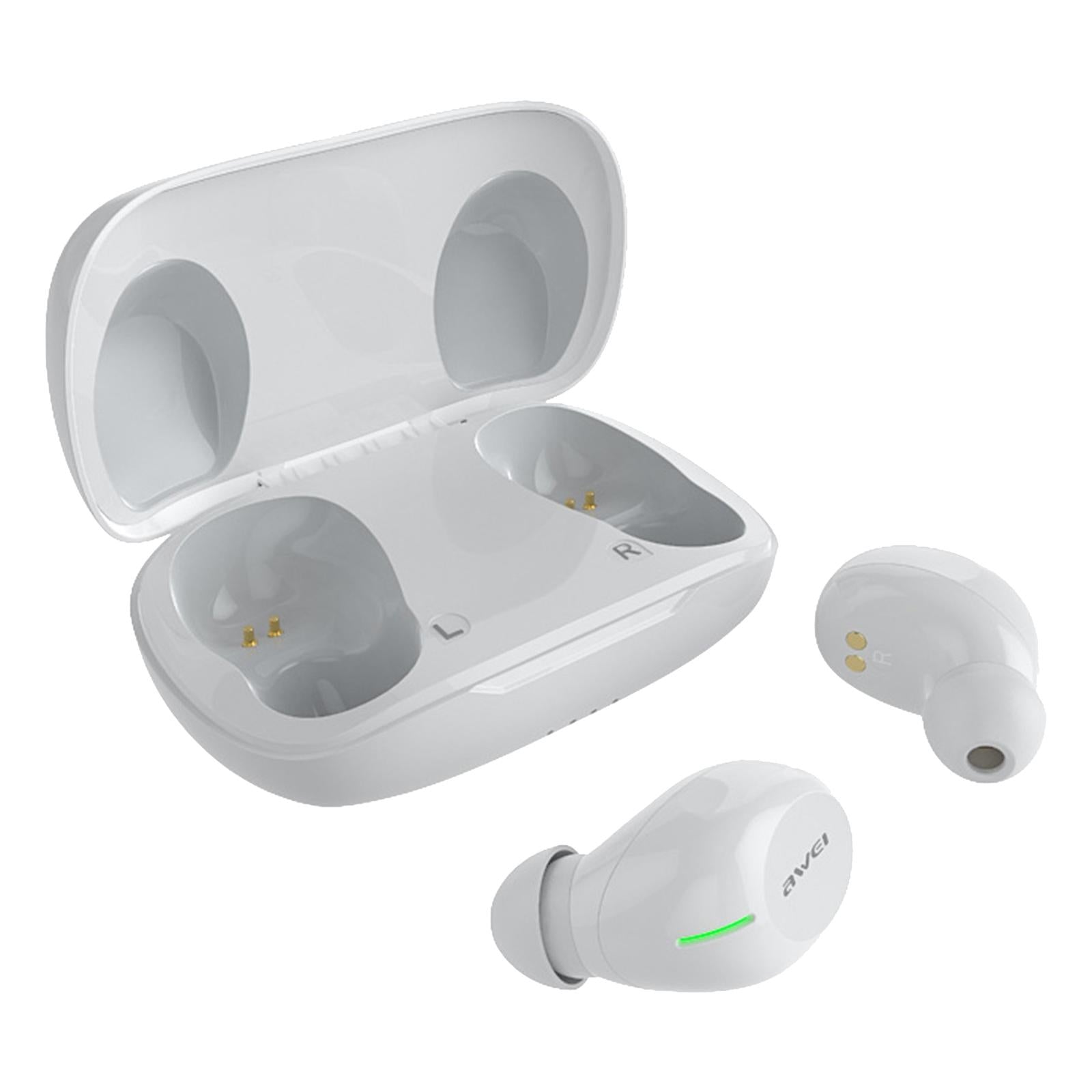 NNEDSZ Wireless Bluetooth 5.1 Headset - True Compact And Colourful - White