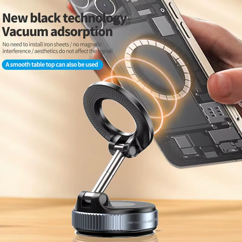 Vacuum Magnetic Suction Phone Holder Strong Suction Cup Mobile Phone Holder Adjustable Smartphone Stand Automotive Cellphone