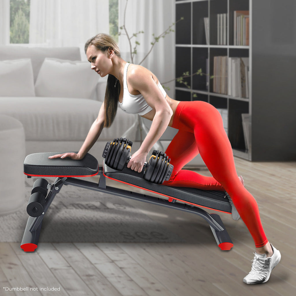 NNEDPE Powertrain Home Gym Bench Adjustable Flat Incline Decline FID 250KG Load