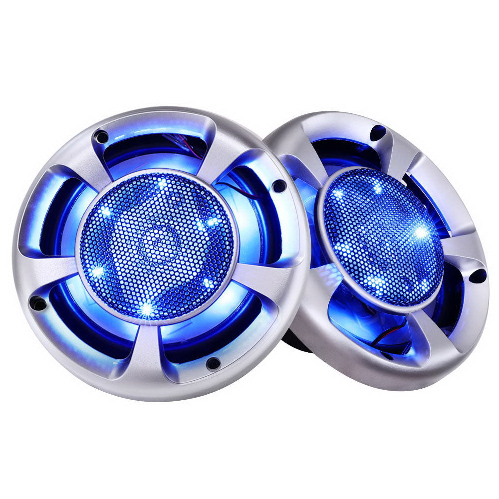 NNEDSZ Set of 2 6.5inch LED Light Car Speakers