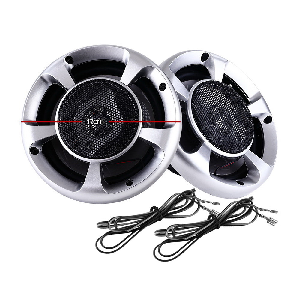 NNEDSZ Set of 2 6.5inch LED Light Car Speakers