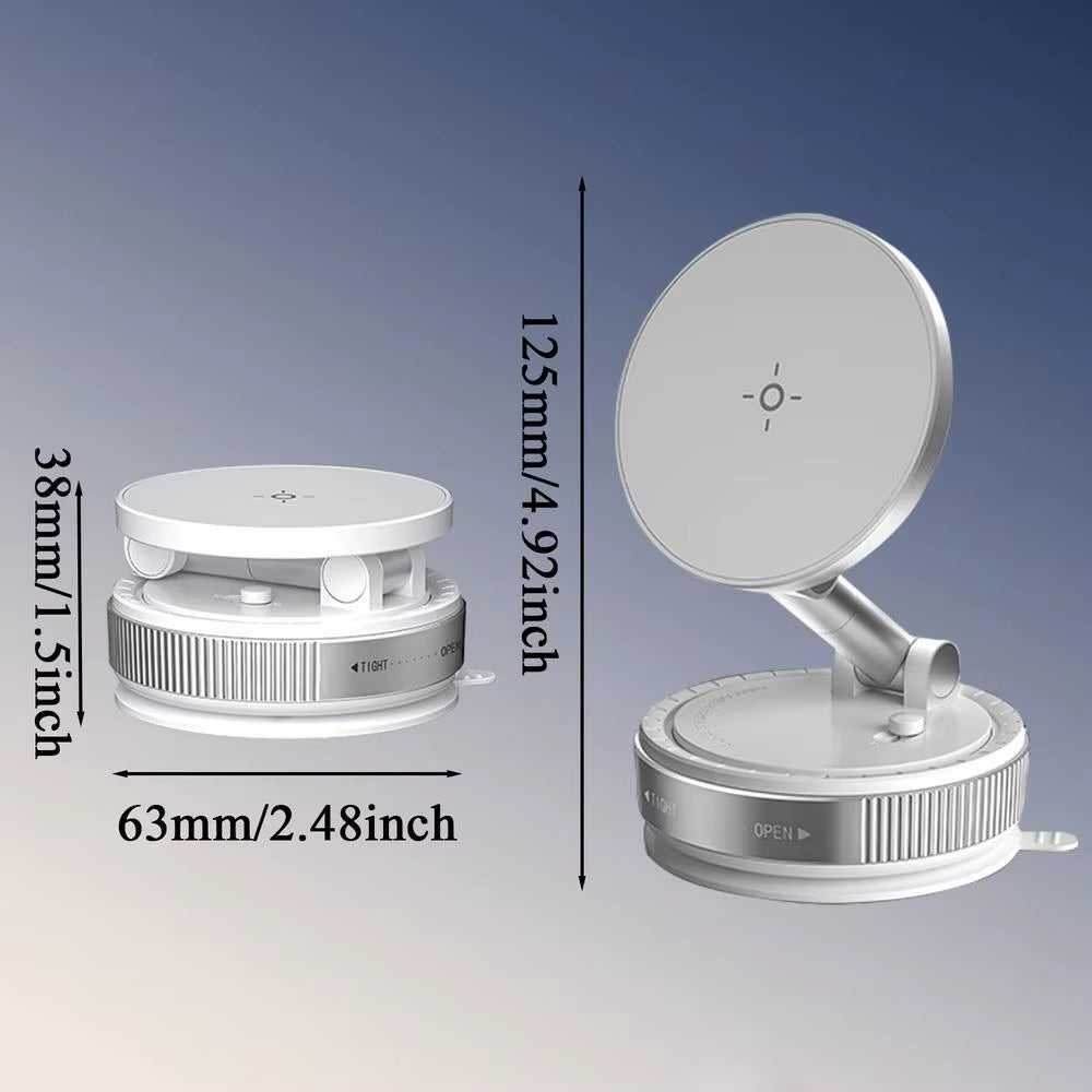 Strong Suction Cup 360° Rotating Magnetic Phone Holder for Cars - Ultimate Mobile Mount