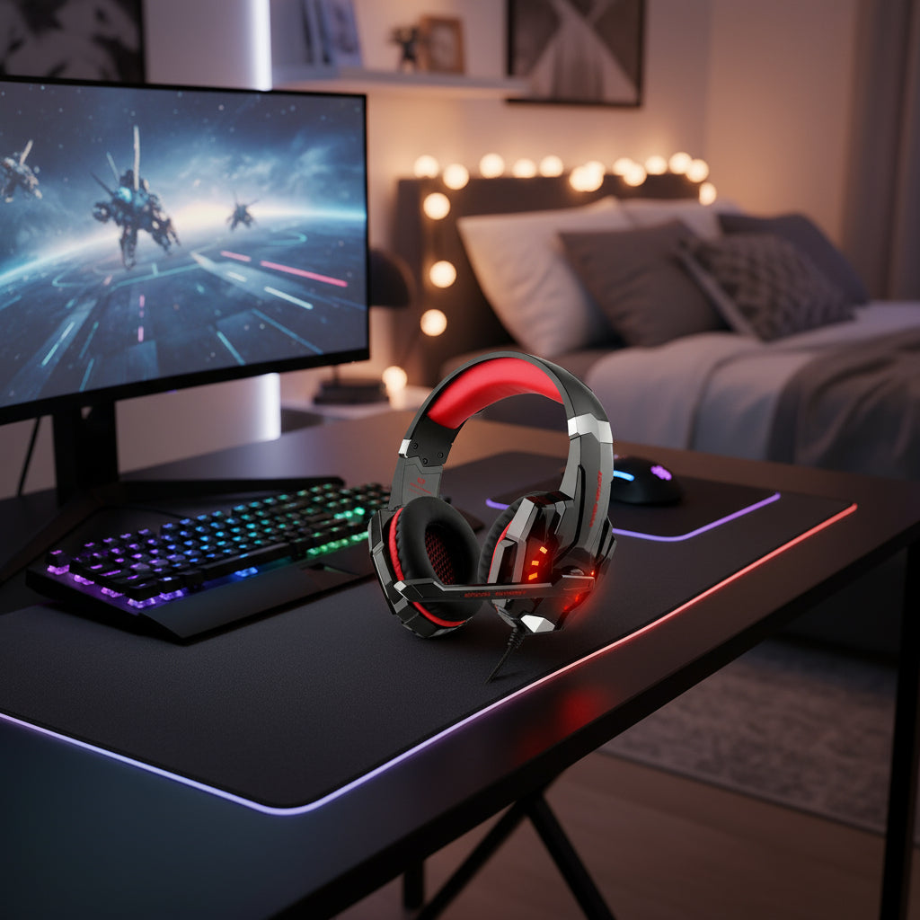 NNETM Stereo Gaming Headset with Mic for PS4 PS5 Xbox